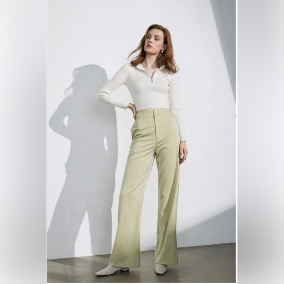 J.ING Business Essential Pistachio Trousers EUC Size XS - Picture 2 of 8